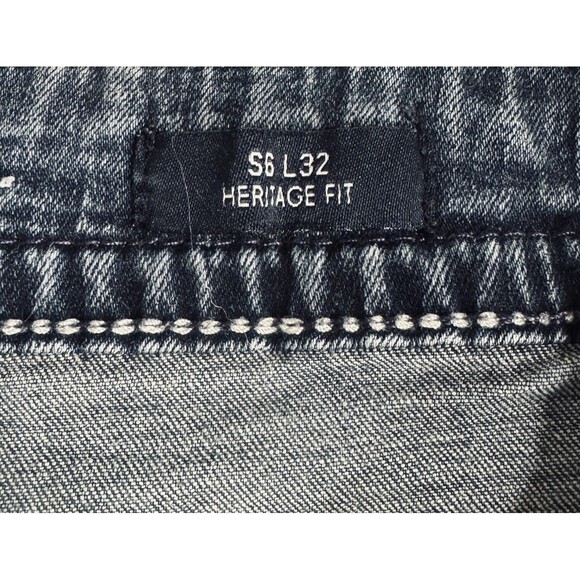 Vigoss Slim Boot Jeans Womens 6 Blue Heritage Fit Distress Measures 30 x 29.5 - Picture 4 of 10